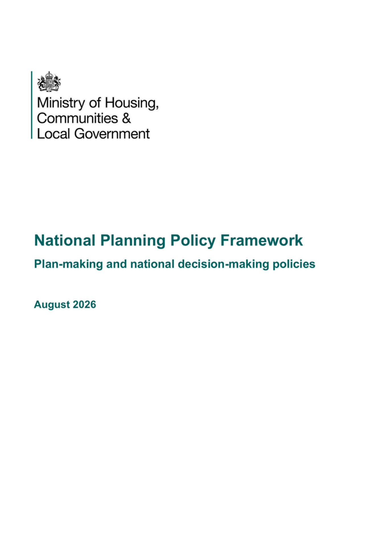 The December 2024 NPPF significantly increased Bromsgrove’s housing targets from 386 to 713 homes per year and introduced the principle of grey belt development. These targets have been carried over in the latest version of the NPPF published in August 2026.